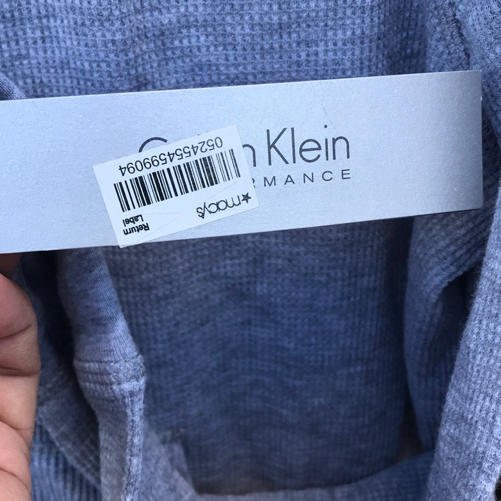 Calvin Klein, Gray, Performance Hooded Sweatshirt - Picture 3 of 8